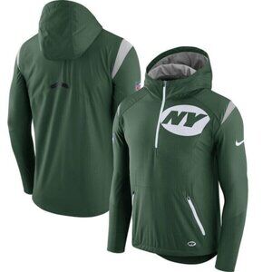 GREEN NEW YORK Jets Nike Sideline Fly Rush Half-Zip Jacket